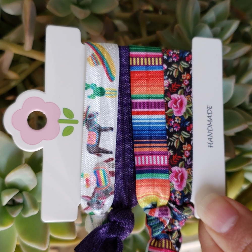 Serape Donkey Hair Ties Western Cowgirl Donkey Lover Floral